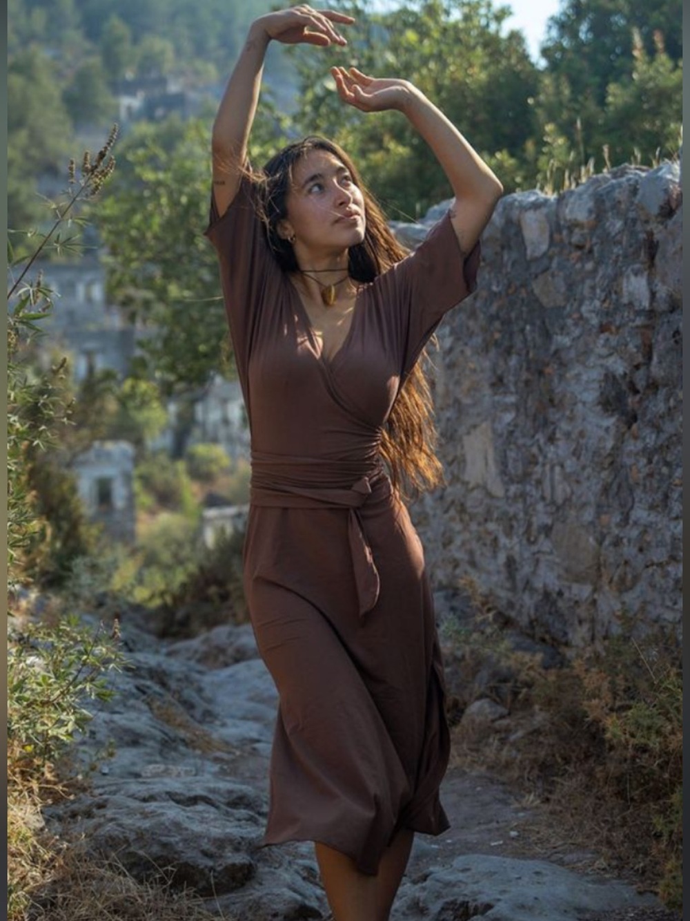 Indigo Luna x Hitomi Cariño Dress M/L Chocolate